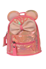 Рюкзак детский "Бантик"", 21*16*10,5см, 3-4 цвета микс,1отделене+карман,кожзам