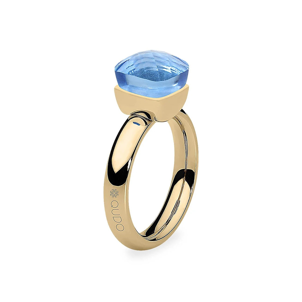 Кольцо Qudo FIRENZE 17.2 (G) Light Sapphire 107001/40-4715 17.2 размер 17,2