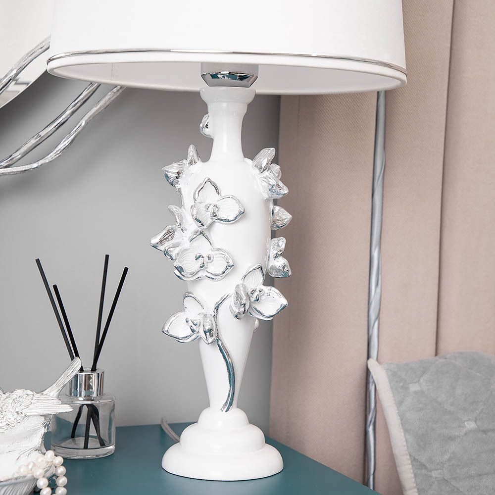 Настольная лампа Орхидея Лира Айс Тюссо Снег