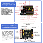 Смарт-автомобиль 4WD с Bluetooth на Arduino, V2.0 светодиодный дисплей