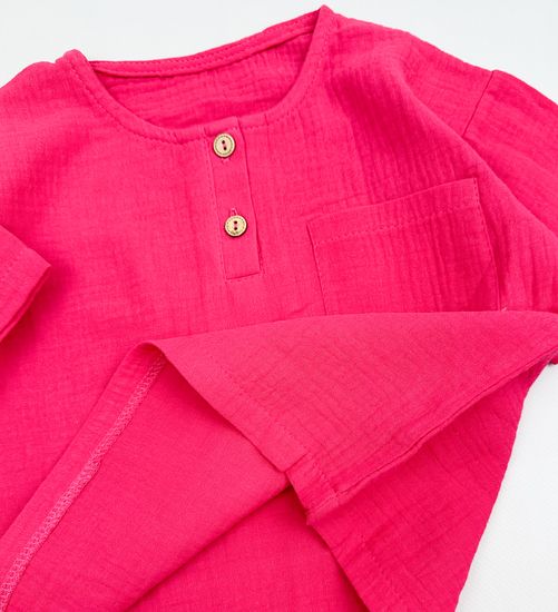 Комплект муслиновый, Фуксия