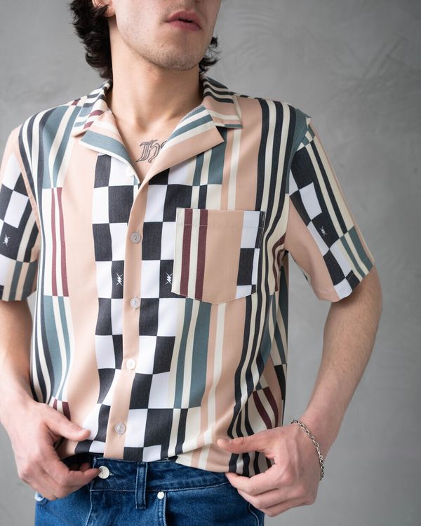 Рубашка Club Shirt бежевая - фото 3