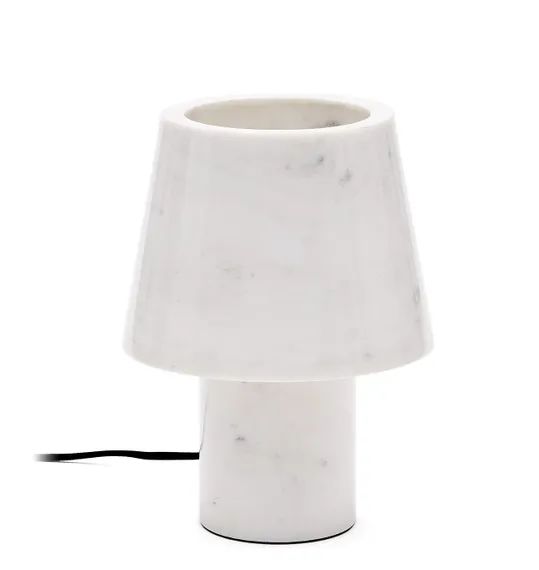 Настольная лампа Alaro из белого мрамора