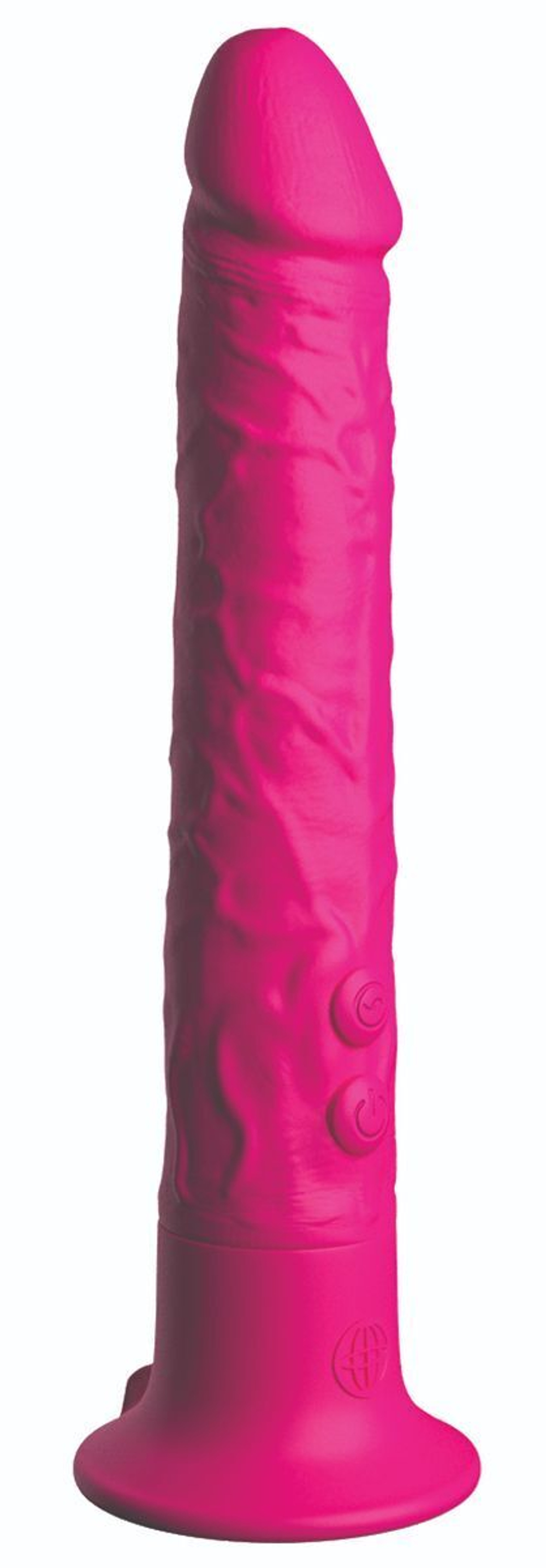 Ярко-розовый вибромассажер-реалистик с присоской Classix Wall Banger 2.0 - 19,1 см. (Цвет: ярко-розовый)