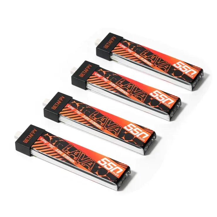 Аккумуляторы Betafpv Lava 1S 550mAh 75C 3.8V 4шт.