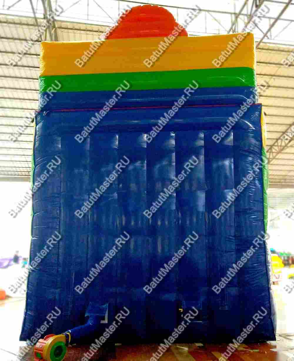 Детский надувной батут-горка "Без радуги никуда" 10*5*8м