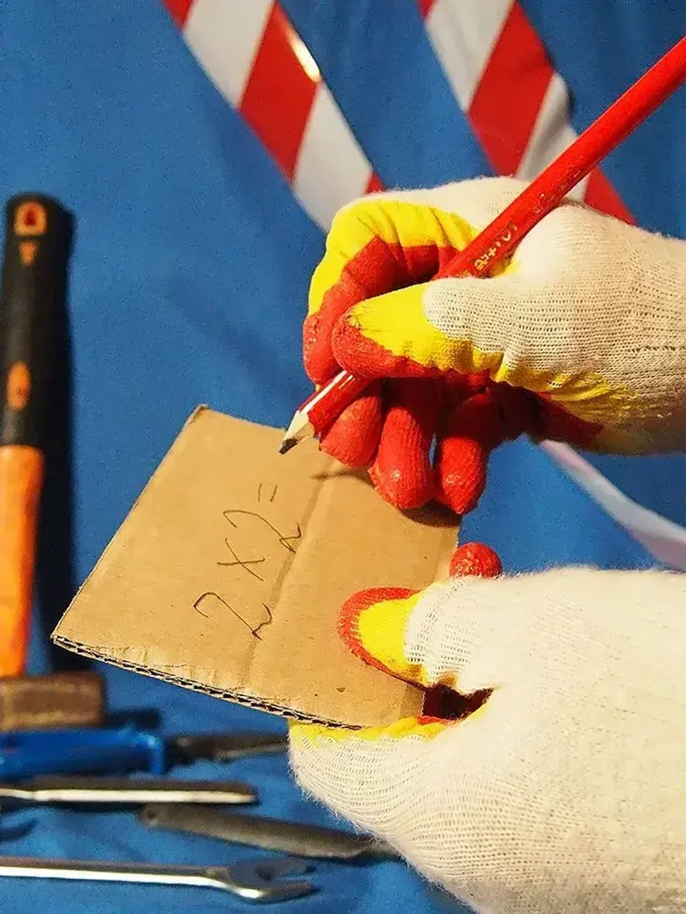 Карандаш строительный разметочный столярный 30 штук