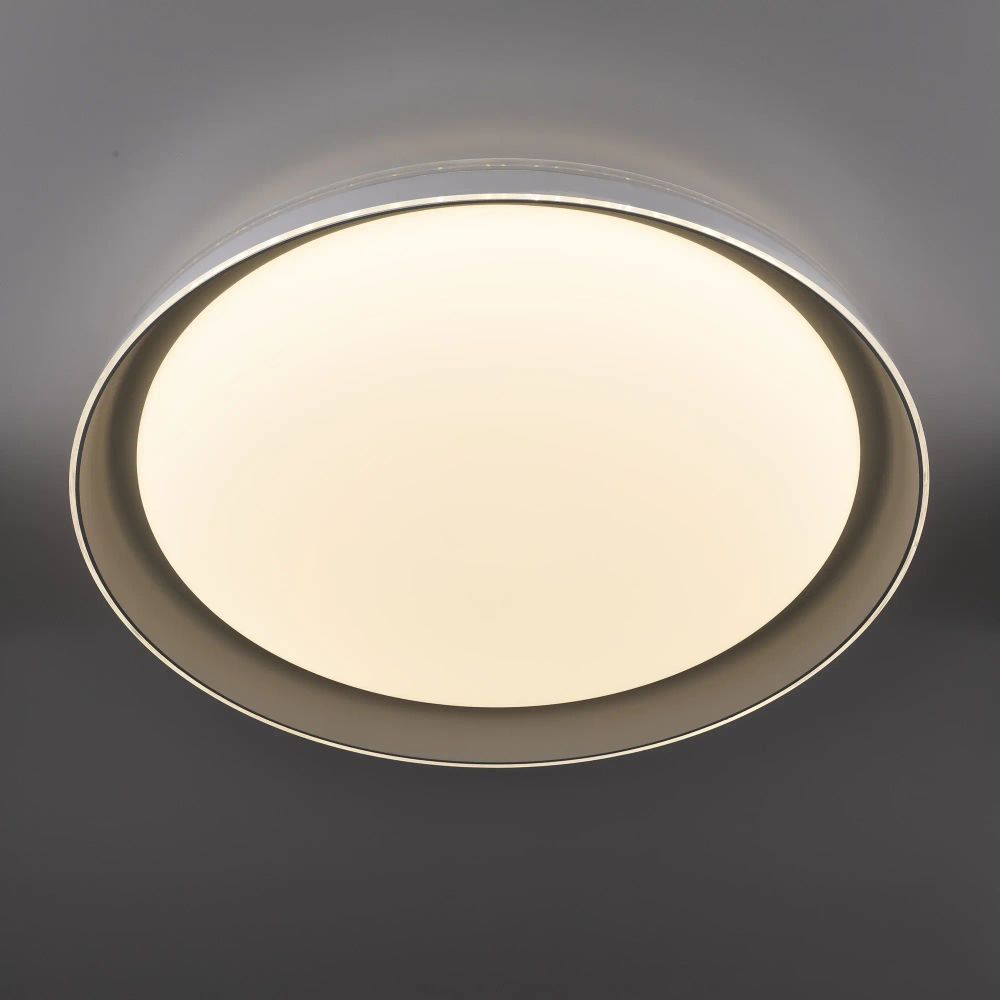 Citilux MEGA CL752451G LED RGB Светильник с пультом Белый+Серый