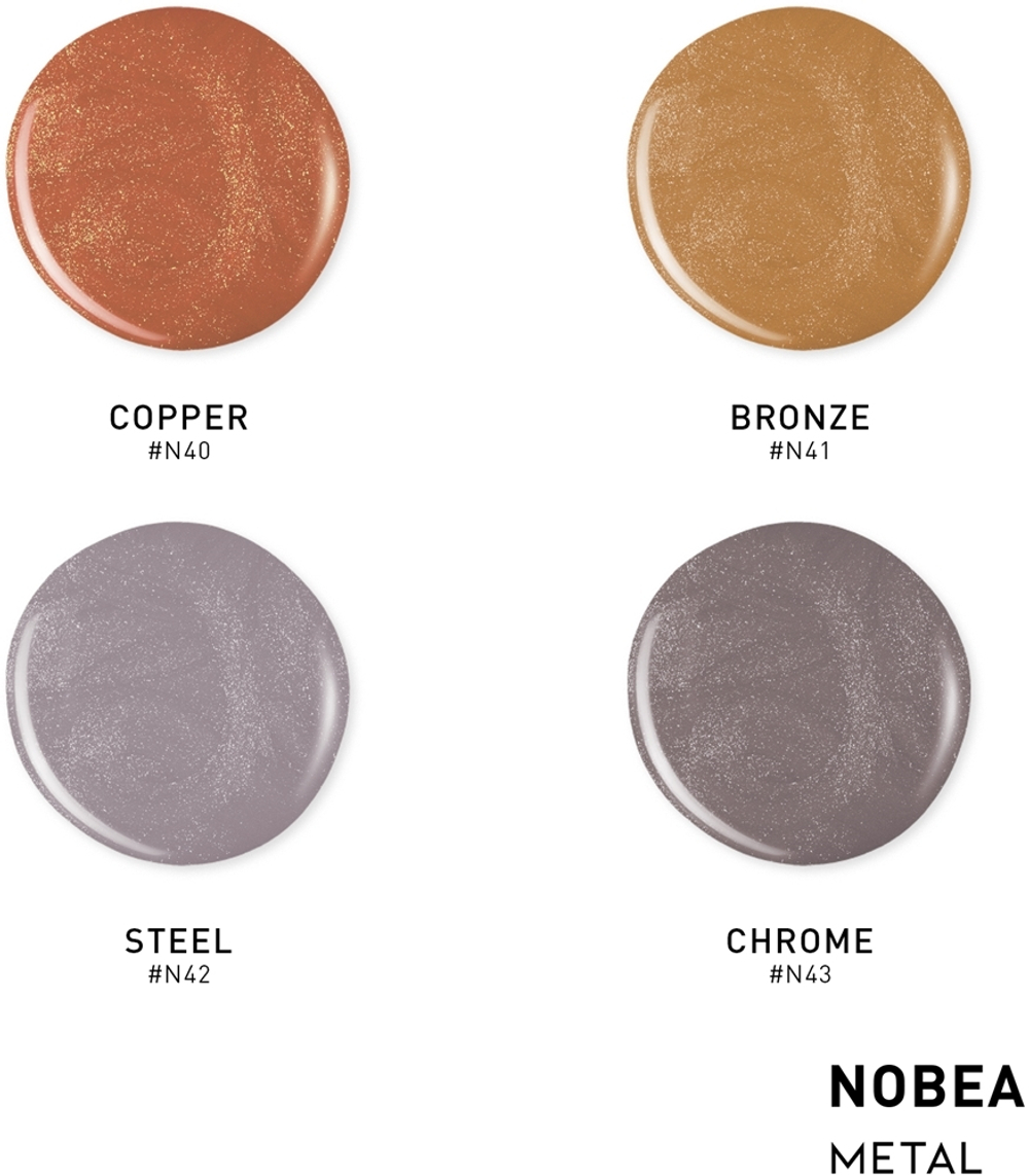 NOBEA Metal Precious Blink Set - набор лаков для ногтей,