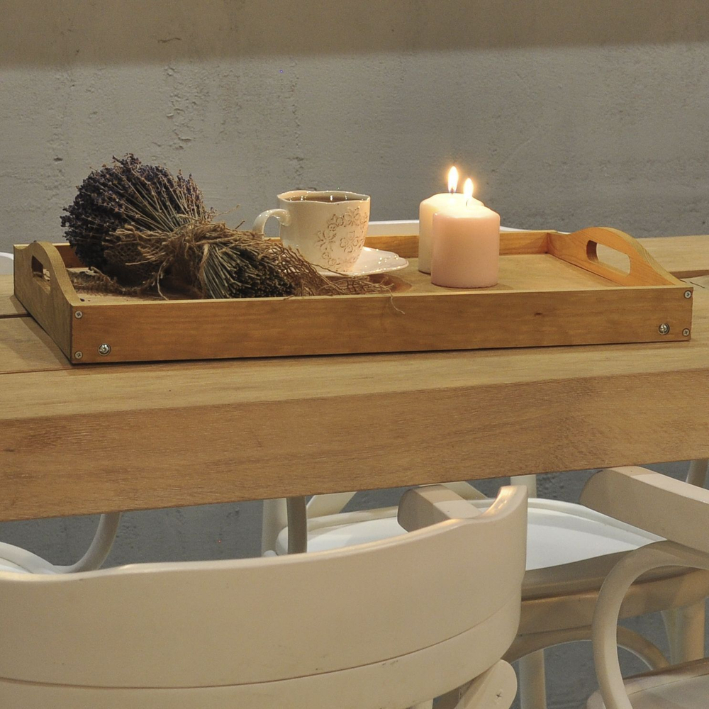 Столик поднос для завтрака деревянный на ножках, разборный