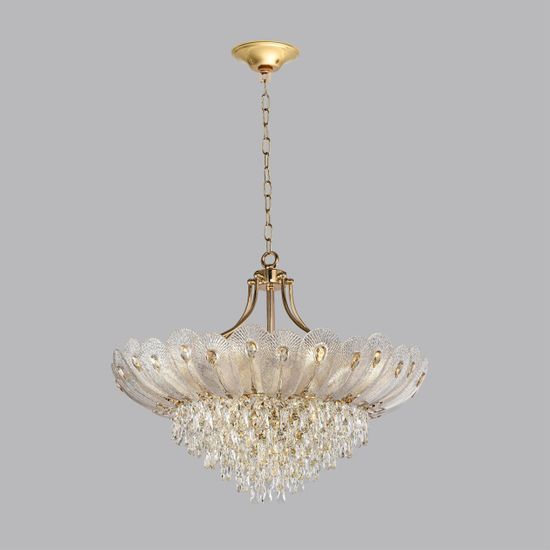 5048/16 HALL ODL24 519 золото/прозрачный/янтарный/металл/хрусталь/стекло Люстра E14 16*40W PAROTI