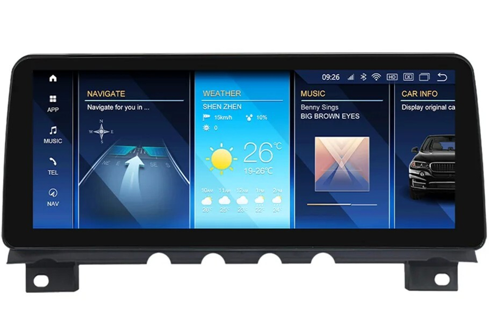 Магнитола BMW 7-серии (F01 / F02) 2013-2015 NBT - Carmedia MKD монитор 12.3", Android 11, 6Гб+128Гб, CarPlay, 4G SIM-слот