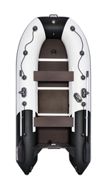 Ривьера 3200 СК серый-черный + PARSUN T 9.8 BMS (комплект лодка + мотор)