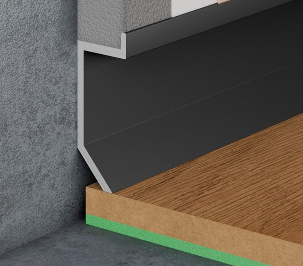 Теневой плинтус Pro Design Slim 723 черный, 2700x10x24 мм