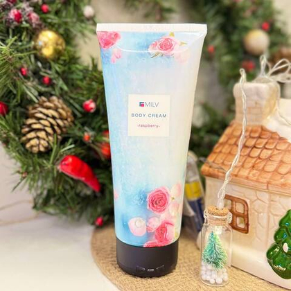 Крем для тела увлажняющий, МАЛИНА, 200мл, Милв