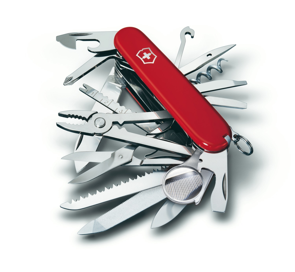 Нож Victorinox SwissChamp, 91 мм, 33 функции, красный