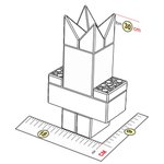 Персонажи к конструктору 9x18x30 см для конструктора 7,5''