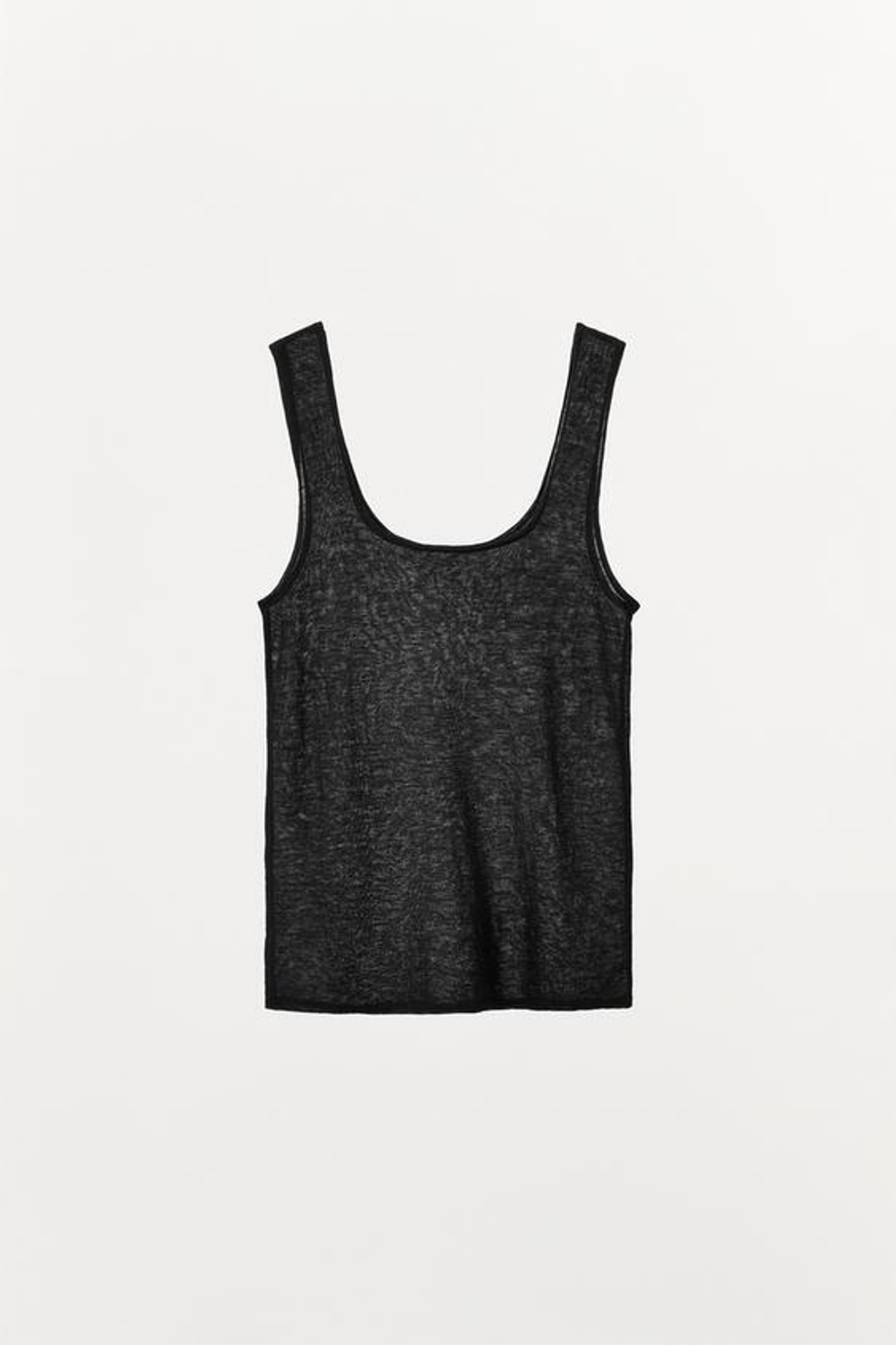 ZARA ТОП ИЗ 100% ШЕРСТИ, ЧЕРНЫЙ