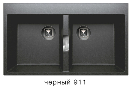 Кухонная мойка Tolero Loft TL-862 860x500мм Черный №911