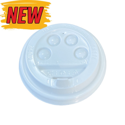 Крышка 90 мм "СтироПласт" для горячих напитков с клапаном (белая) (2000шт/кор)