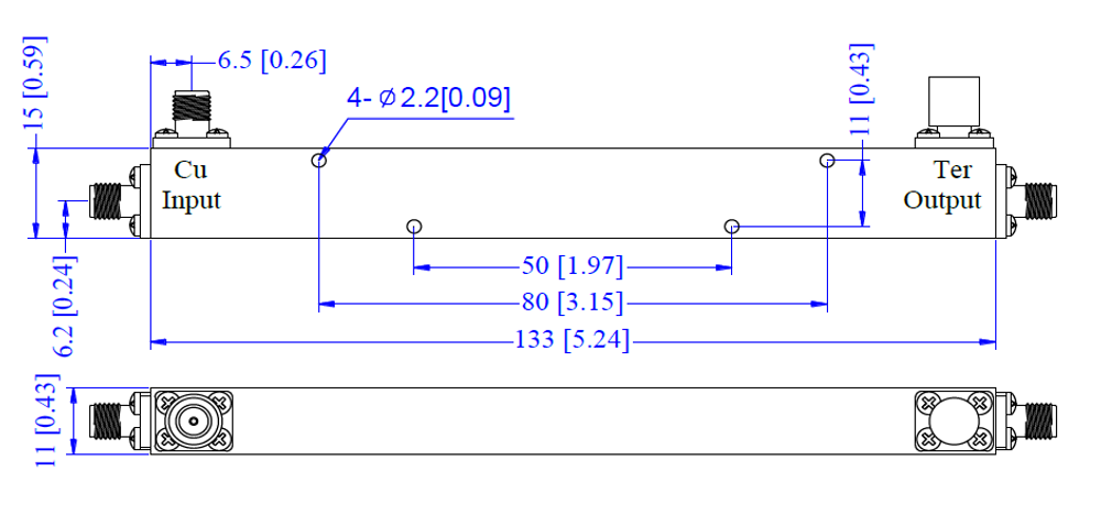 LT-DC-0425-10DB, Направленный ответвитель, 400-2500 МГц, SMA, 10dB