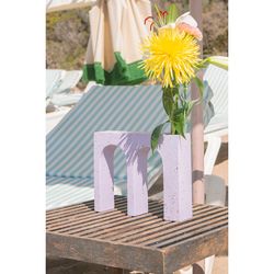 Ваза для цветов двойная Acquedotto, 22 см, лиловая