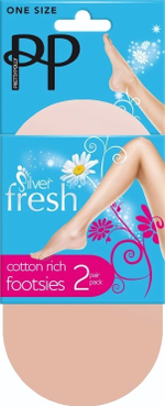 Классические следки (2 пары в упаковке) (Размер: M-L) (Цвет: телесный)