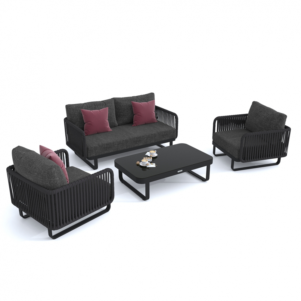 Лаунж зона Ideal Patio БЕЛЛИСА с двухместным диваном - маренго