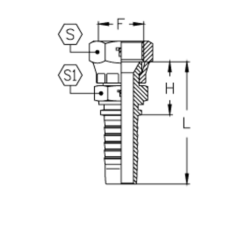 Фитинг DN 10 SAE J512/J516 5/8