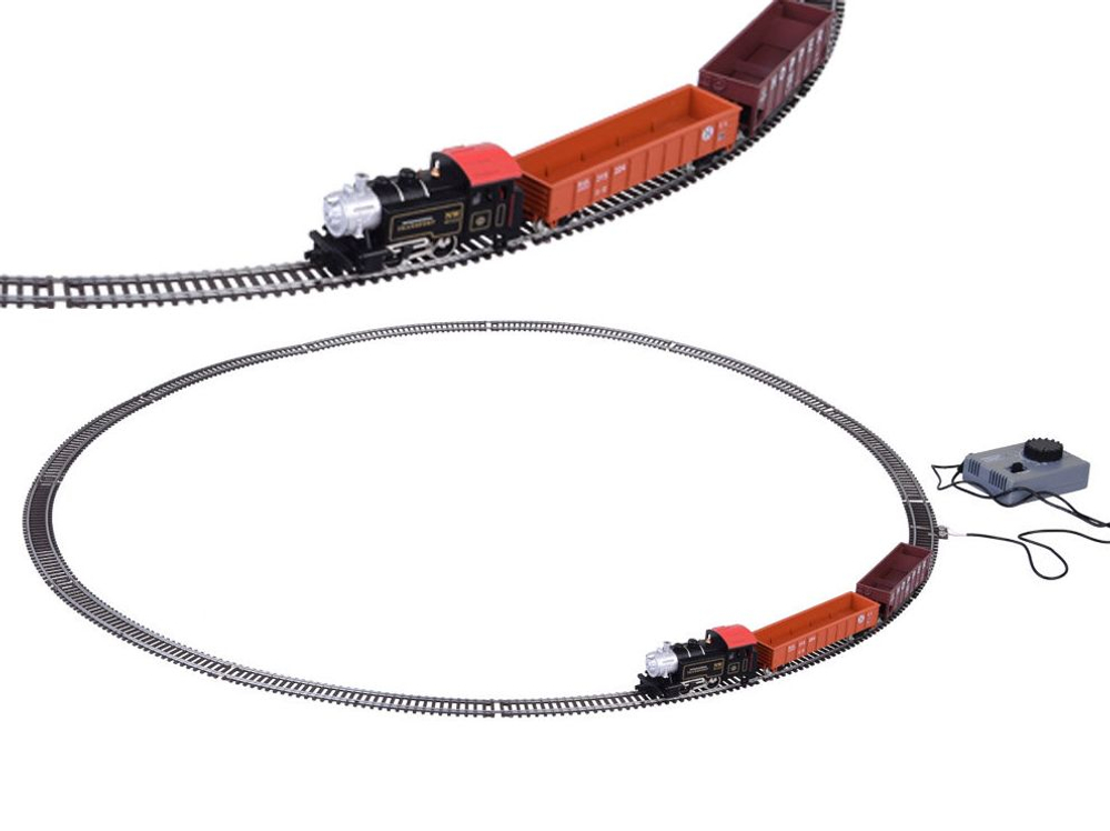 Железная дорога набор без подложки HanFly Metal Model Train, аналоговое управление, стартовый набор - HF66100A , Возрастные ограничения от 14+