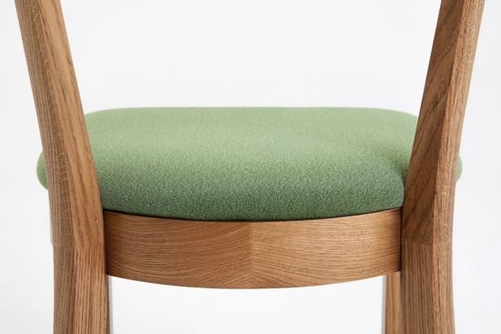 Стул Бари (дуб тон Светлый дуб, ткань  002 - Galaxy Green)