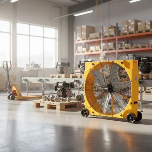 Вентилятор профессиональный DFP 36 Omega Air Control - [95 см / 22200 куб. в час]