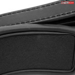 Черный мягкий ошейник с металлическим поводком (Цвет: черный)