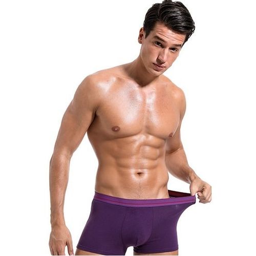 Мужские трусы боксеры фиолетовые ROMEO ROSSI 6084-5