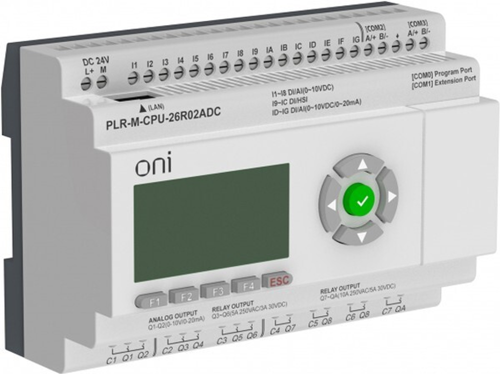 Логическое реле ONI PLR-M-CPU-26R02ADC