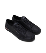 Кожаные кроссовки Tommy Hilfiger - черный(FM0FM04953)