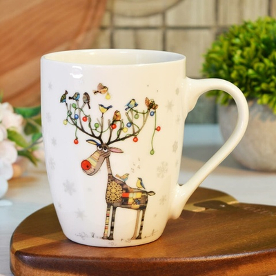 Кружка 360мл Новогодний олень