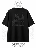 Футболка "Время созидать" черная