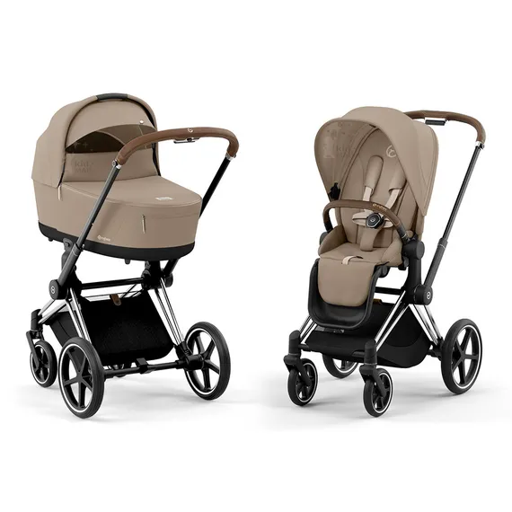 Детская коляска Cybex Priam IV 2 в 1 Cozy Beige шасси Chrome