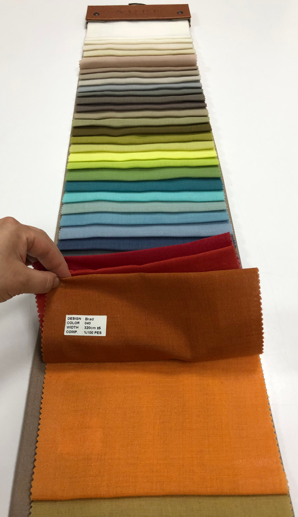 Тюль однотонная под лен Nope арт. Brad