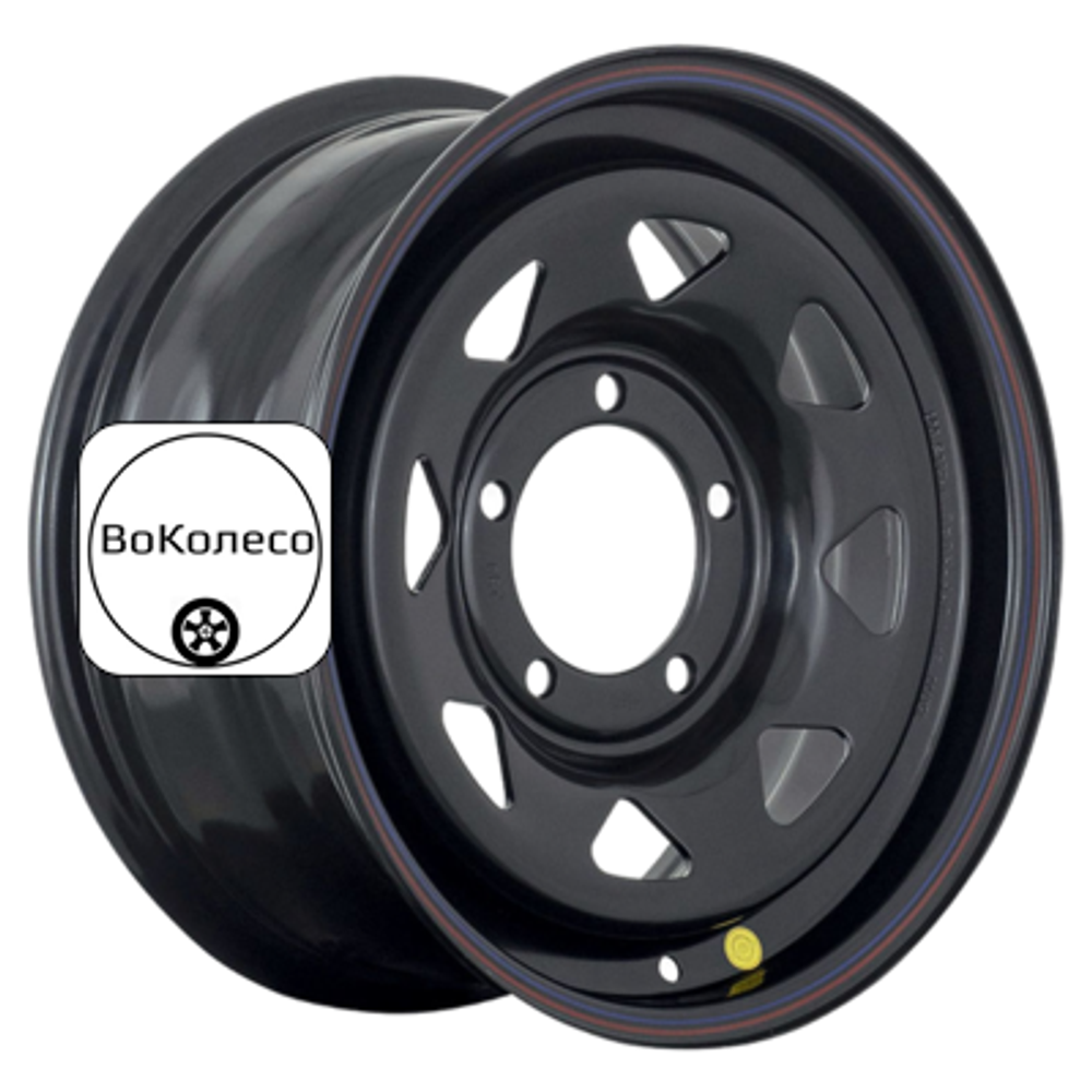 7x16/5x139,7 ET-19 D110 УАЗ (треуг. мелкий) Черный Off-Road Wheels