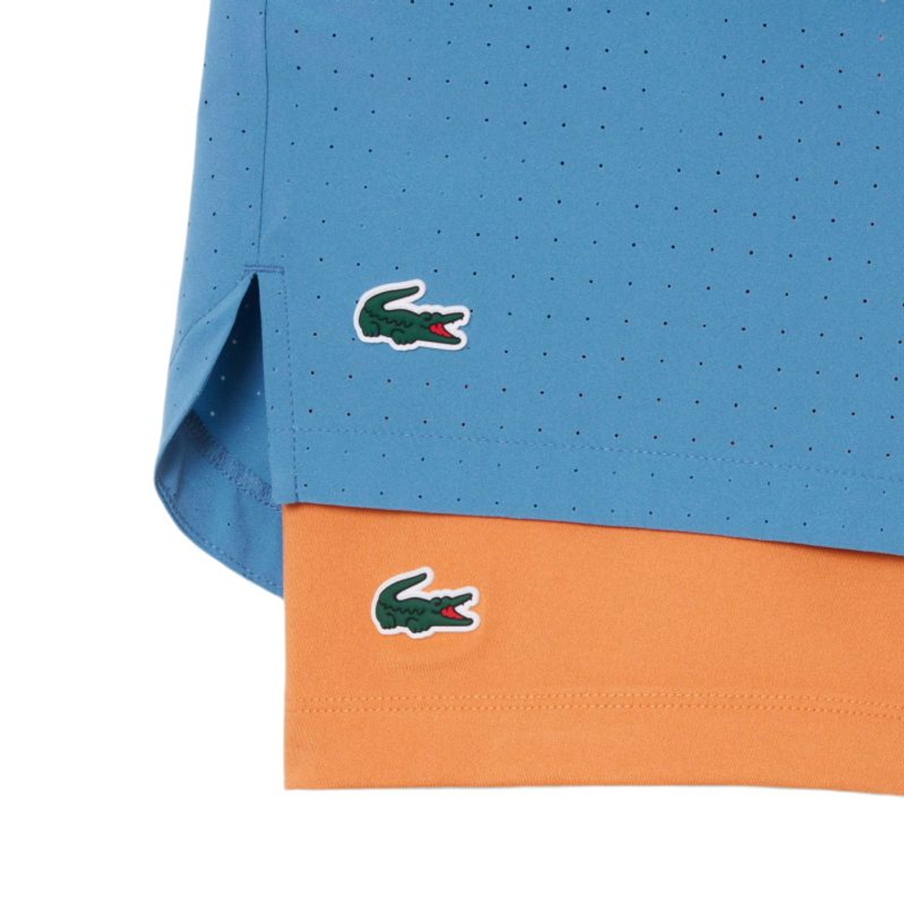 Теннисные шорты Lacoste Roland-Garros Edition Tennis - blue/orange