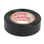 Изолента суперэластичная черная 15 мм 10 м Терминатор