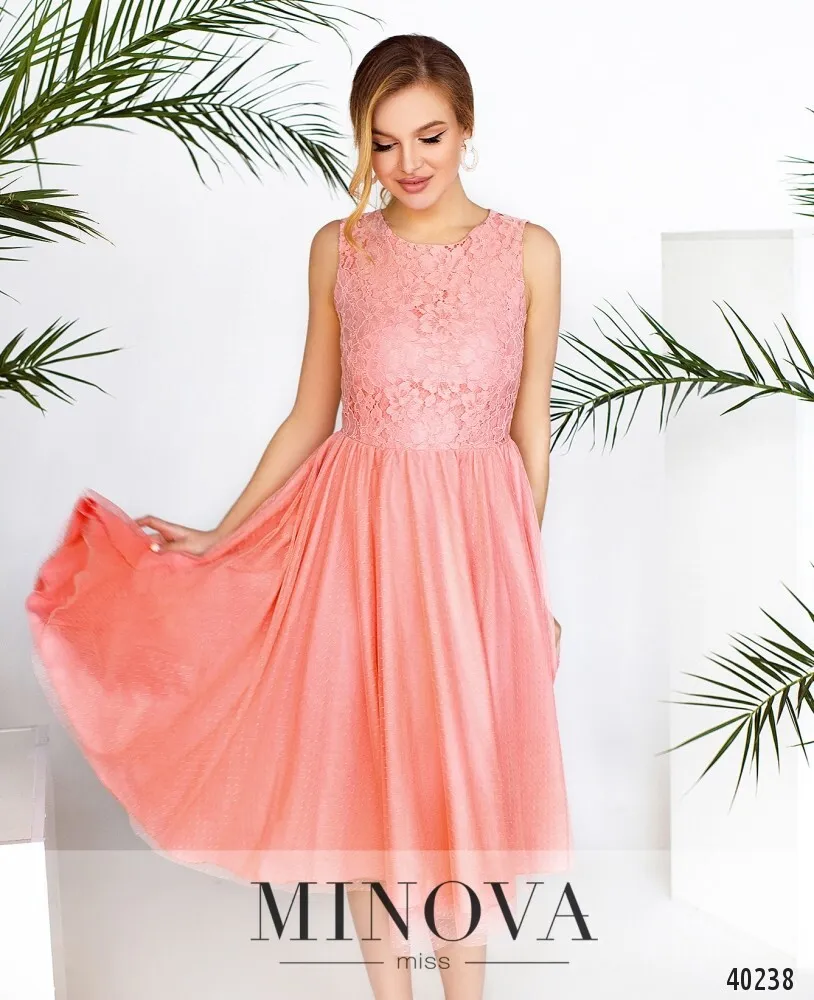 Платье 3143-персик Minova