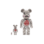 Дизайнерские игрушки BE@RBRICK x ACU x JAHAN LOH god of wealth silver 1000%400%100%, 1304404-604708181