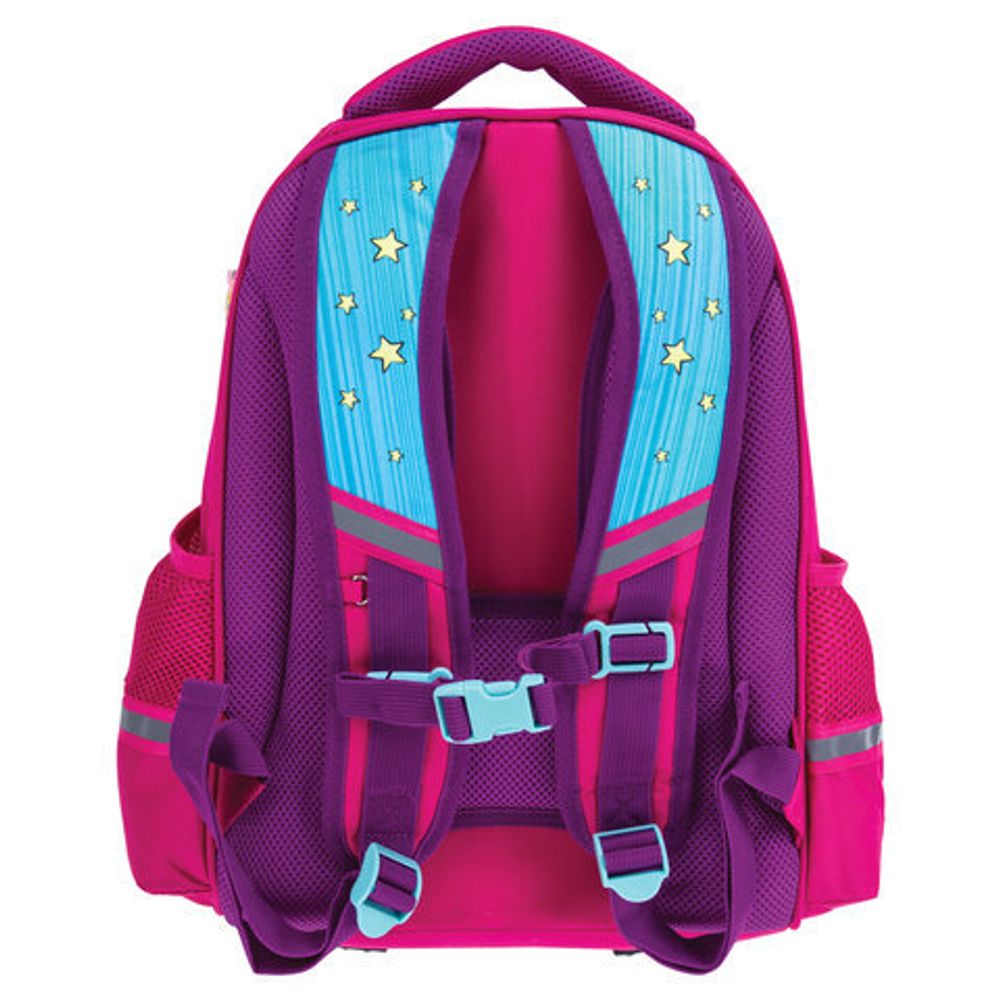 Ранец ЮНЛАНДИЯ LIGHT, 2 отделения, "Neon unicorn", 3D панель, 38х29х16 см, 229916