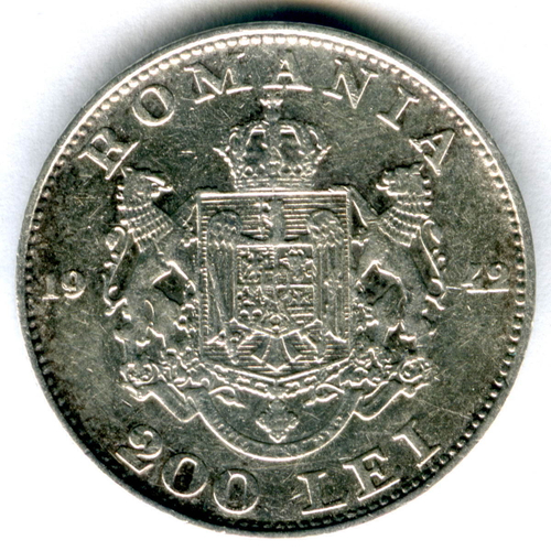 200 лей 1942. Румыния. VF-XF