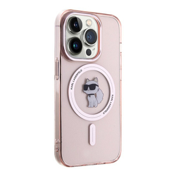 Чехол Karl Lagerfeld PC/TPU NFT Choupette Hard Translucent для iPhone 15 Pro Pink (Розовый)