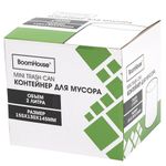 Контейнер, урна, ведерко для мусора НАСТОЛЬНОЕ без крышки 2 л, 155х130х145 мм, черный, BOOMHOUSE (БУМХАУС), 238901