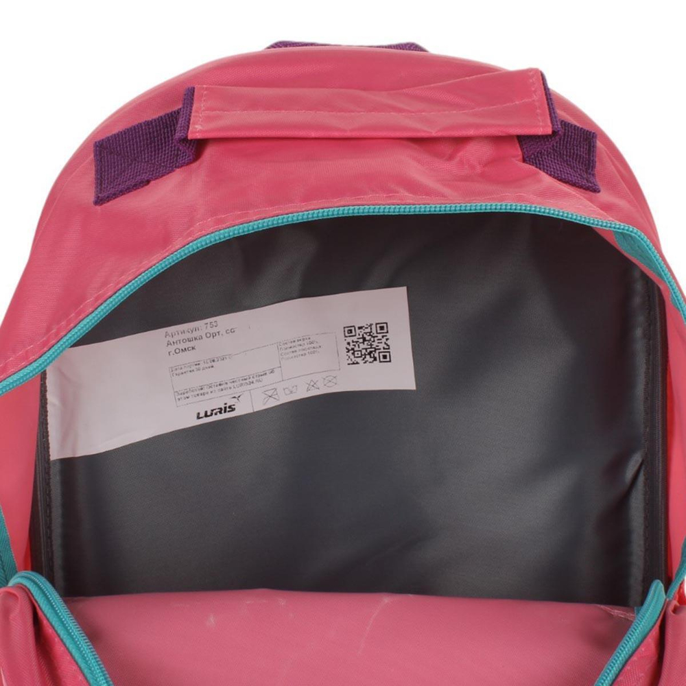 Ранец школьный Антошка ОРТ 37*26*13см, анатом. спинкой, 1 отдел, 2 кармана, 2 боковых кармана "Вку